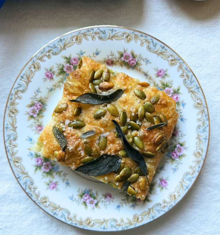 Overnight Sage & Pepita Focaccia